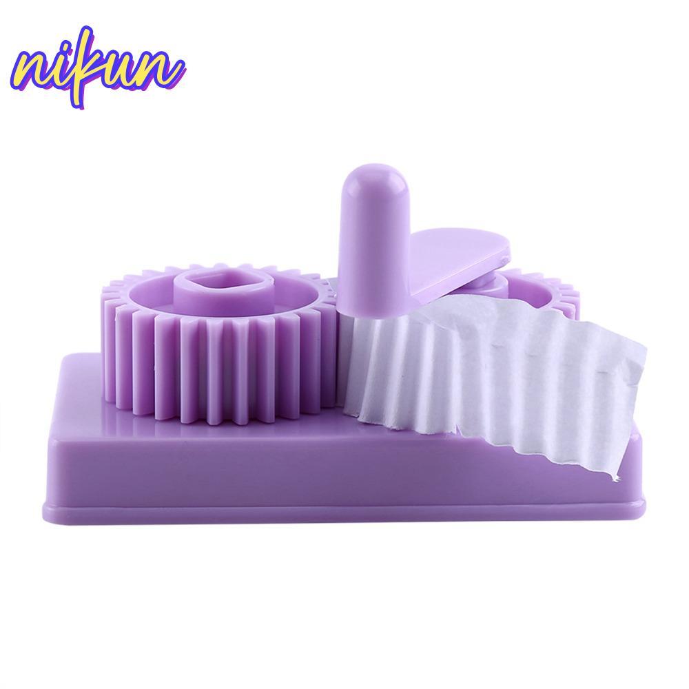 Máy Giấy Uốn NIKUN, Máy Làm Sóng Giấy Nhựa Quilling Crimper, Công Cụ Dập Nổi Bump Chức Năng Uốn Màu 