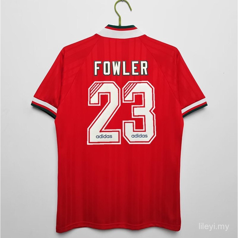 Áo bóng đá cổ điển 93-95 Liverpool BARNES FOWLER McMANAMAN Chất lượng cao Tùy chỉnh