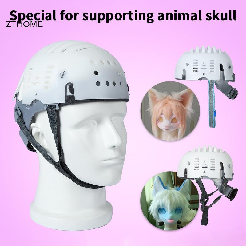 ZTHOME Trang Phục Fursuit Đầu Lâu Furry, Thoáng Khí & Chống Va Chạm, Điều Chỉnh Linh Hoạt