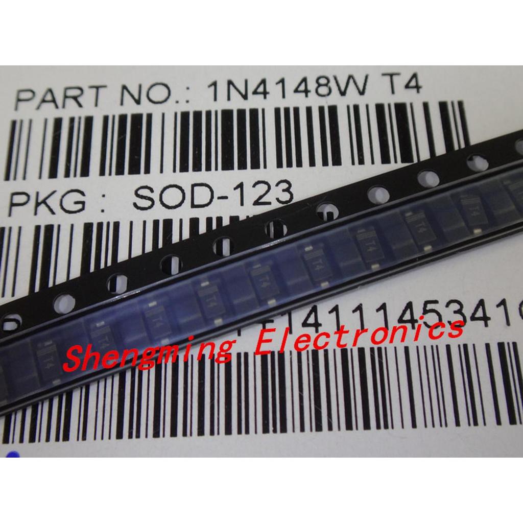 100 chiếc 1206 1N4148W T4 1N4148 IN4148 SOD-123 Điốt chuyển mạch