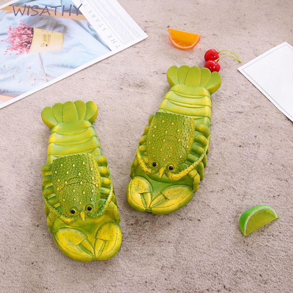 Dép Tôm Hùm ELMER1, Dép Tôm Hoạt Hình Đế Mềm PVC, Giày Đi Biển Ngộ nghĩnh Chống Trơn Trượt Độc Đáo G