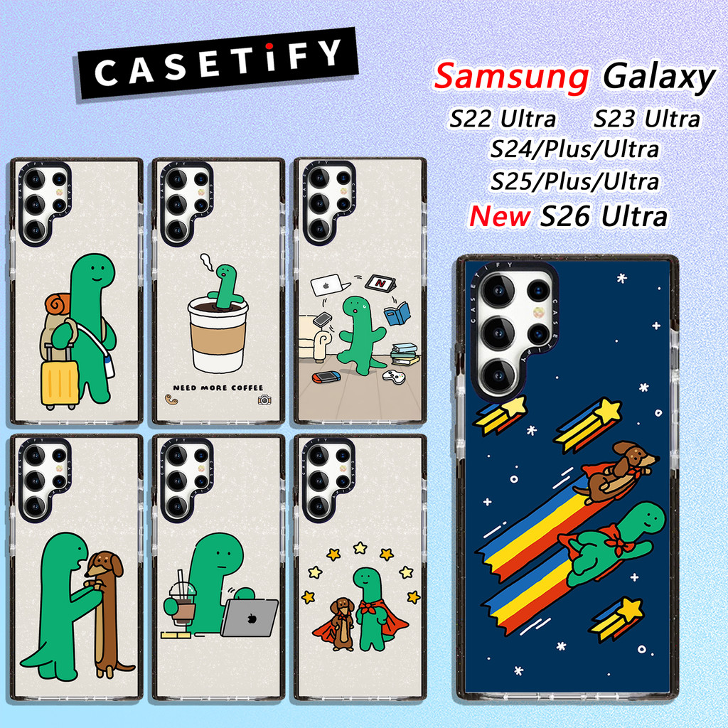 JOGUMAN Dinosaur Dachshund Casetify Shining Point Vỏ Điện Thoại Samsung Thích Hợp Cho Samsung Galaxy