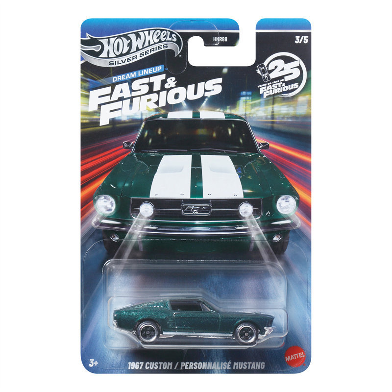 Hot Wheels HNR88 Tốc Độ Đam Mê Ford MUSTANG 67 MUSTANG hotwheels Hợp Kim Xe Mô Hình Quà Tặng