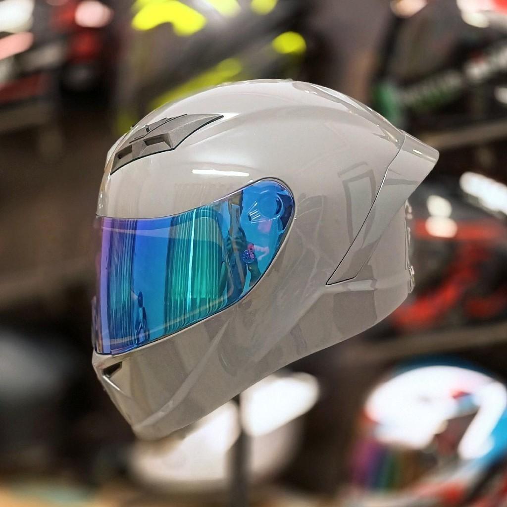 Mũ bảo hiểm Full face 2 kính Royal M266 Xám xi măng Helmet