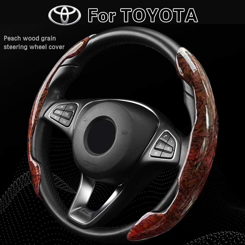 Mới Đào Gỗ Hạt Da Lái Ô Tô Dành Cho Xe TOYOTA Alphard Camry Corolla Cross Harrier Hilux Innova Rav4 