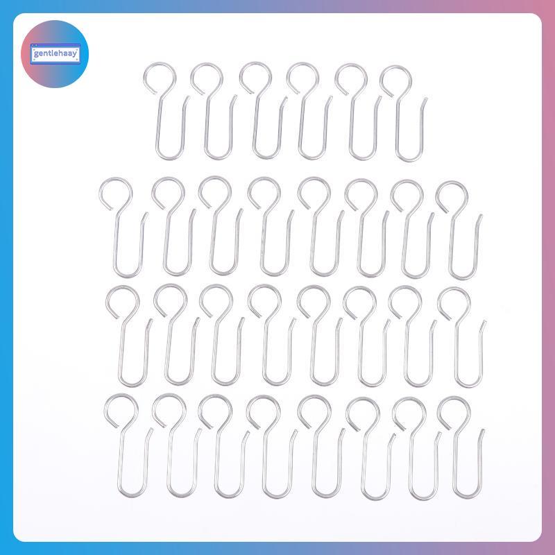 GG 30 Chiếc Phụ Kiện Rèm Tiện Dụng Rèm Kim Loại Theo Dõi Cài Đặt Móc Hình Chữ S Kim Loại Trần Tắm Rè