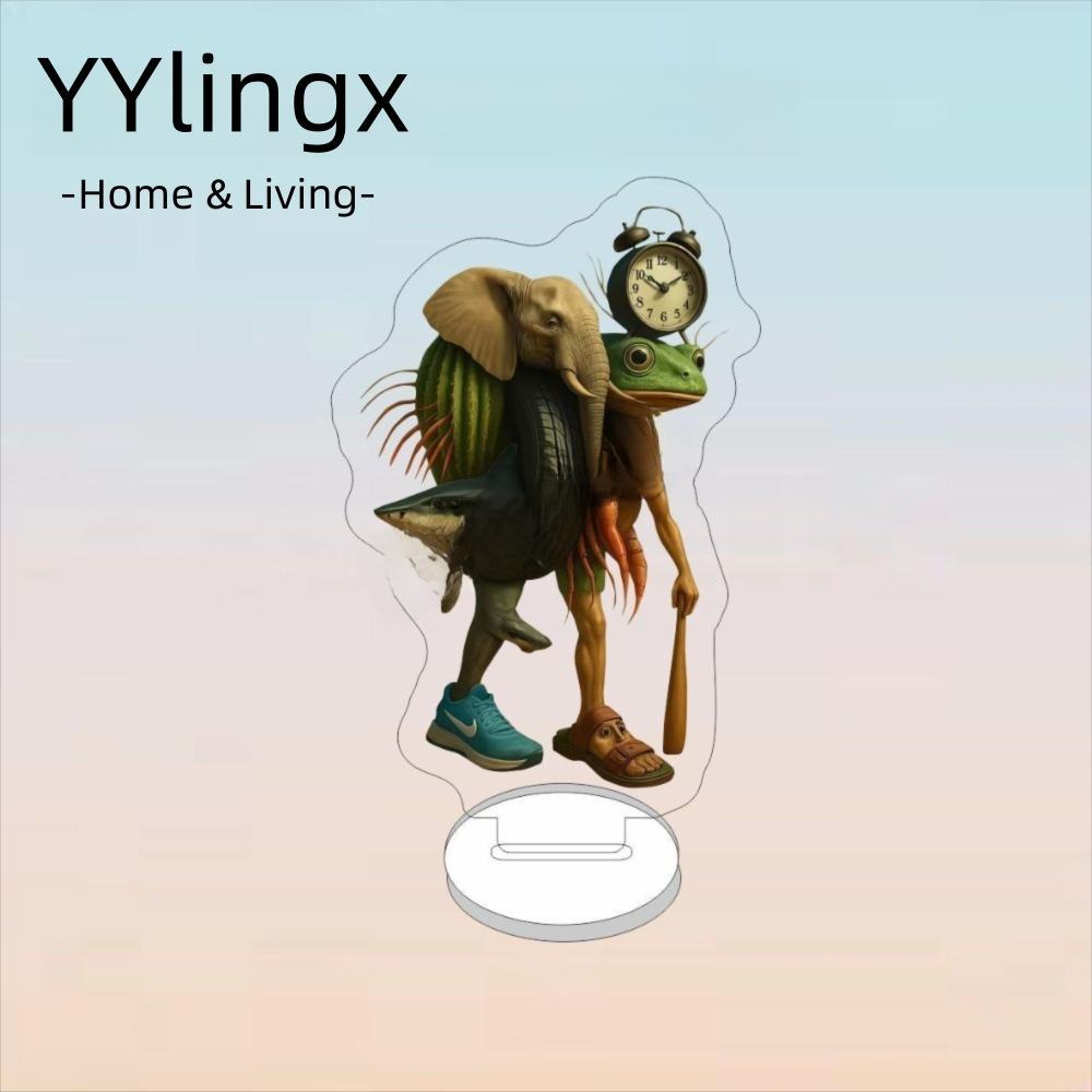 YYLINGX Tralaero Tralala Tung Tung Sahur Brr Br Patapim, Đồ Trang Trí Bàn Làm Việc Ý Brainrot Series