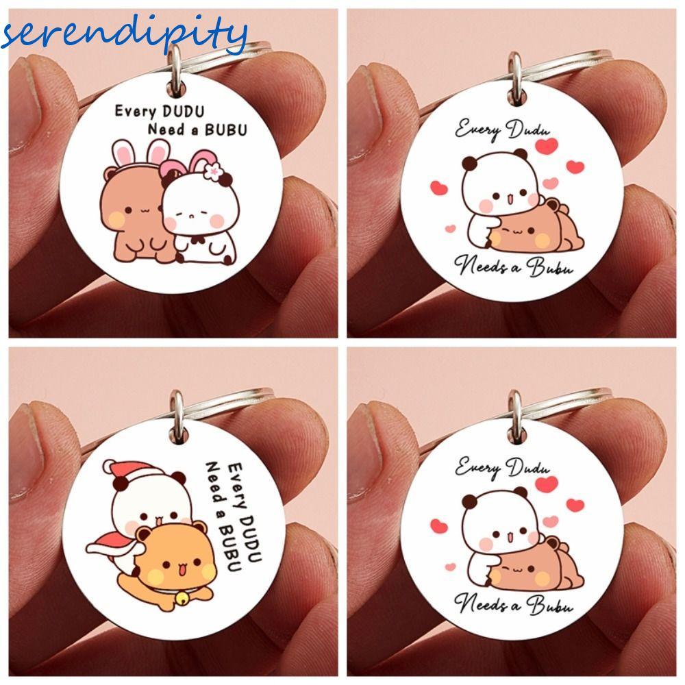 SEENDIPITY Bubu Dudu Móc Chìa Khóa, Mỗi Dudu Nhu Cầu Mặt Dây Chuyền Bubu Gấu Trúc Và Gấu Bubu Dudu, 