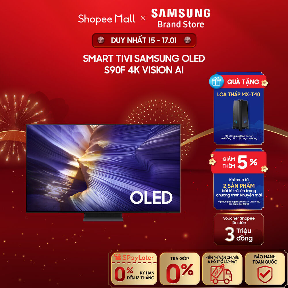 [MIỄN PHÍ VẬN CHUYỂN] Smart Tivi Samsung OLED S90F 4K Vision AI