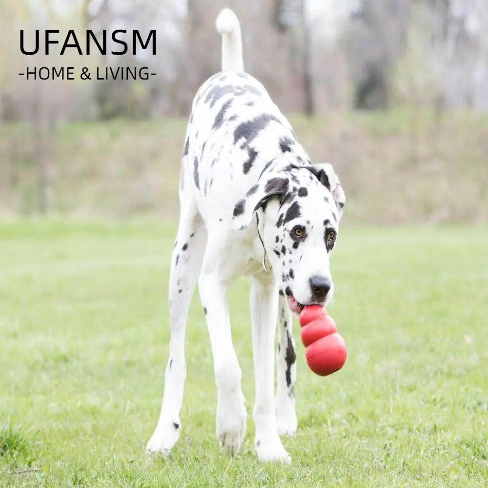 Đồ chơi cho chó UFASM Kong, Đồ chơi chó con cổ điển Erratic Bounce Kong, Đồ chơi nhai nhồi bông bằng