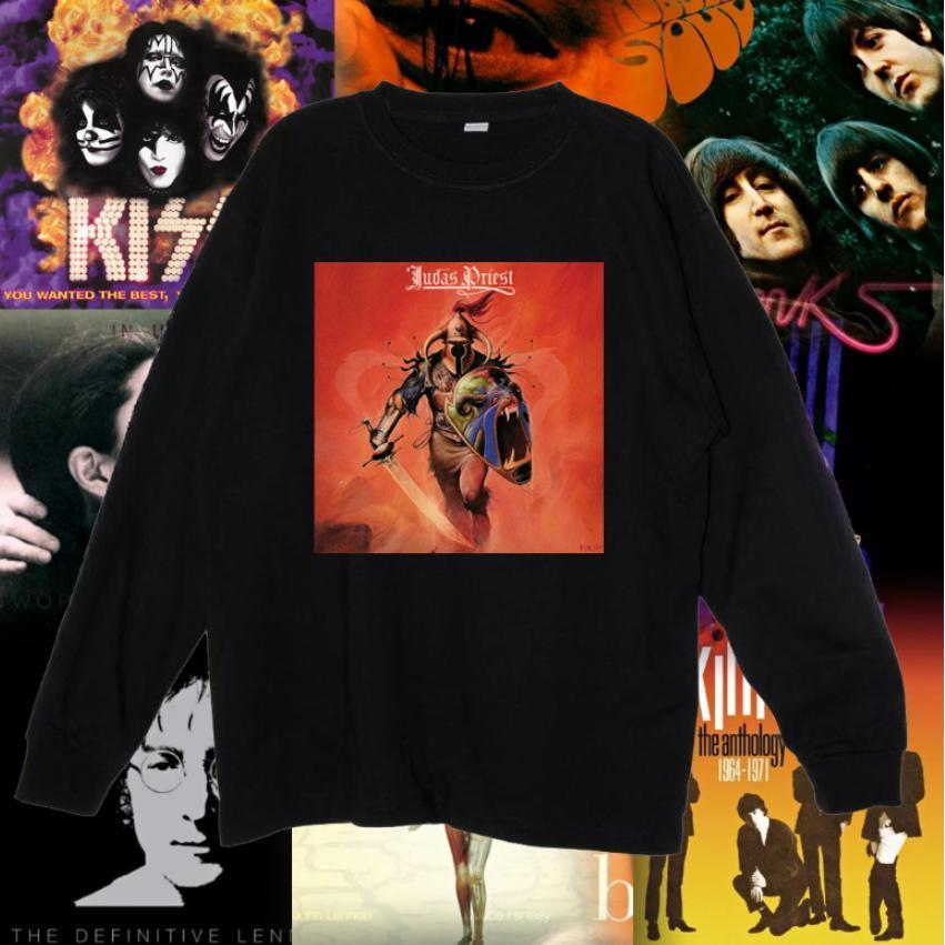 Áo thun Cotton dài tay Judas Priest Herd Hero Banner