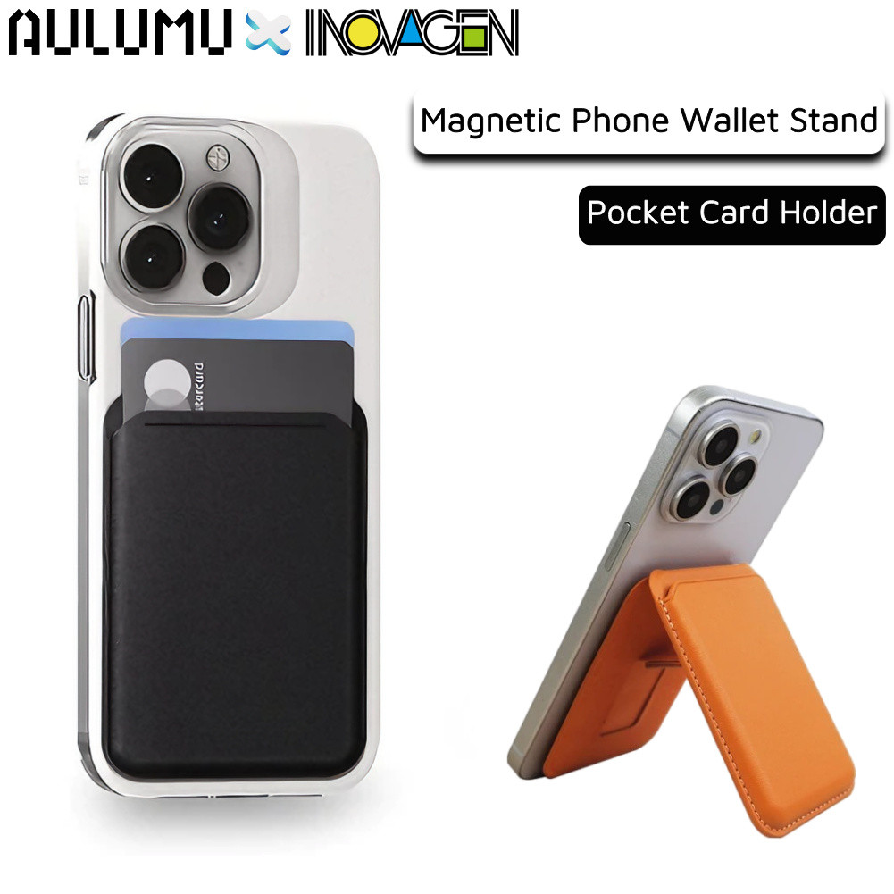 Giá đỡ thẻ bỏ túi INOVAGEN Giá đỡ điện thoại, Ví điện thoại từ tính bằng da PU