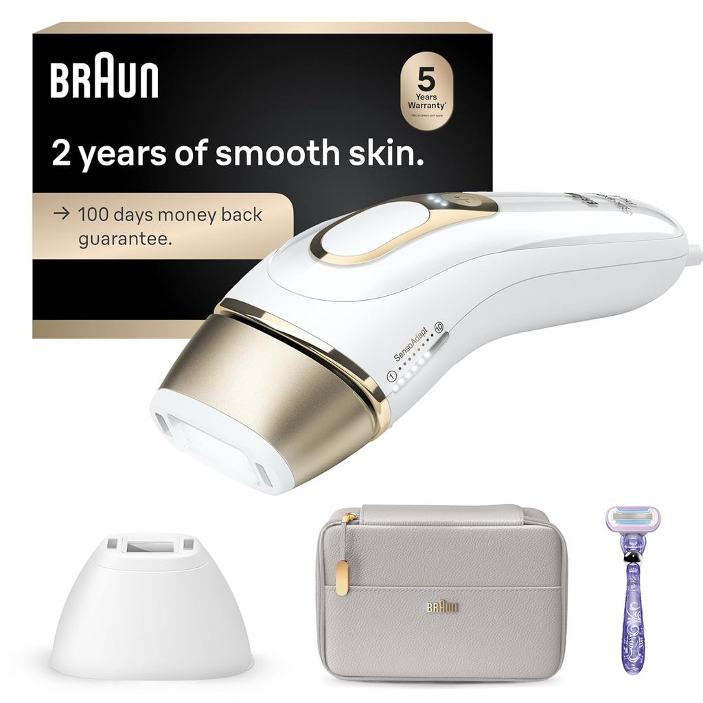 Braun IPL Silk · Expert Pro 5 PL5157 IPL thế hệ mới nhất, có thể nhìn thấy được, Hệ thống tẩy lông t