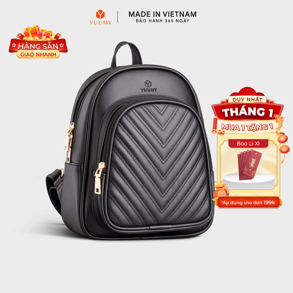 Balo Yuumy (Thời trang nữ tiện lợi cỡ trung - Balo da Seasand YBA61) Bagsmart