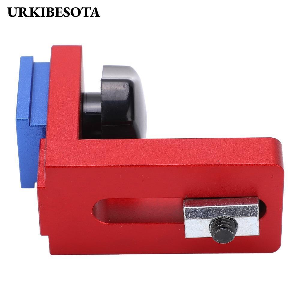 URKIBESOTA 2 chiếc ​Miter Track Stop, 30 Loại Giá đỡ trượt T-Track màu đỏ, Hợp kim nhôm bền cho 30 T