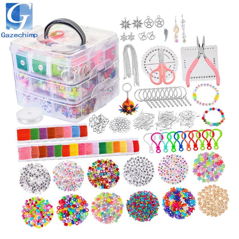 Bộ trang sức DIY gồm 4655 món kèm dây đính cườm