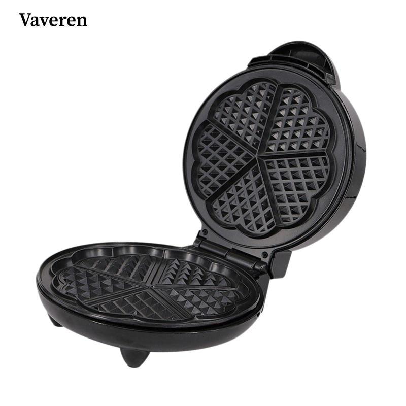 Máy làm bánh quế, Máy làm bữa sáng bánh hình trái tim di động, Máy làm bánh Sandwich ăn sáng cho gia đình