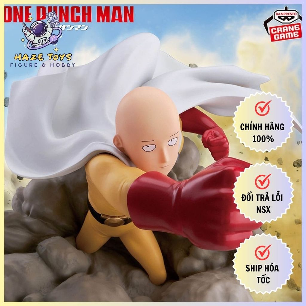 Mô hình One Punch Man - Saitama - Diorama Figure Chính Hãng (Banpresto)