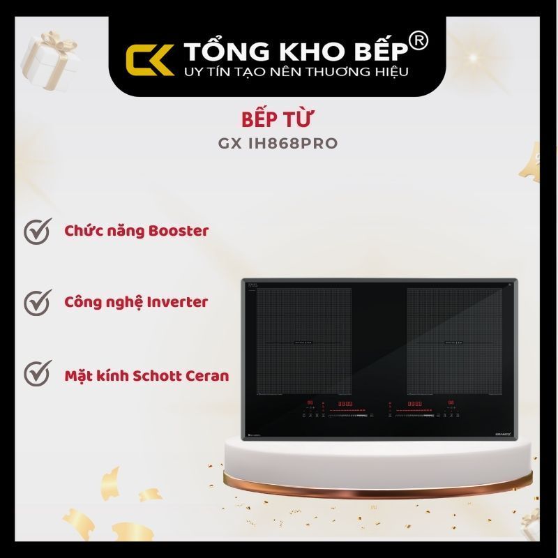 Bếp Từ Grandx GX IH868Pro/GX IH868XPro – Sang Trọng Cho Bếp Hiện Đại TÔNG KHO BẾP