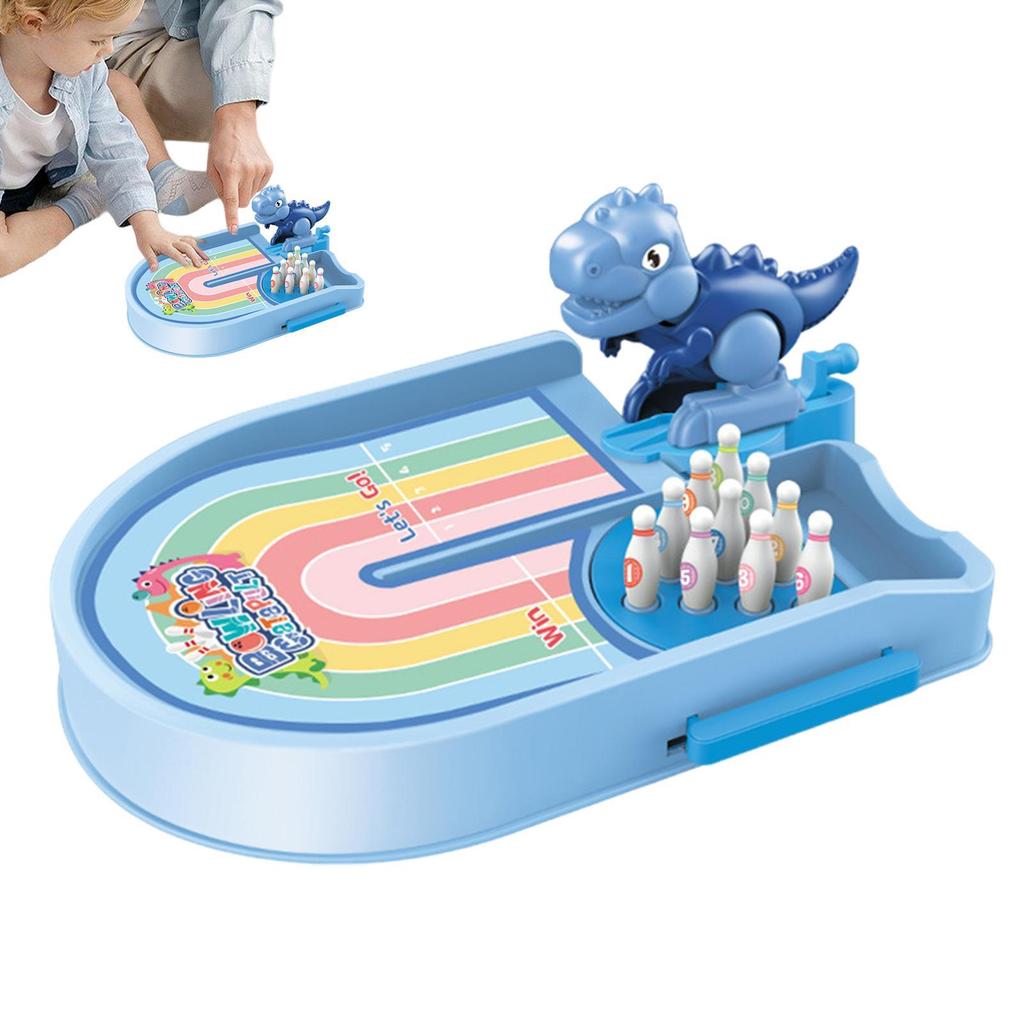 Desktop Bowling Game Cartoon Bowling Alley Board Interactive Mini Board Games Kids Bowling Set Party