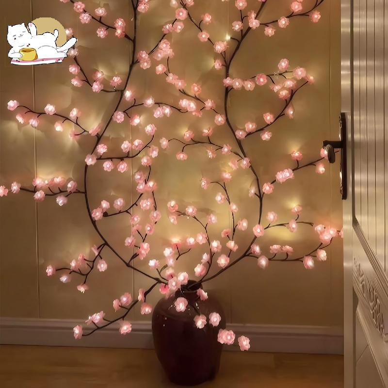 Led Tree Branch Cherry Blossom Lights Cherry Blossom Tree Light với điều khiển từ xa DIY Willow Vine