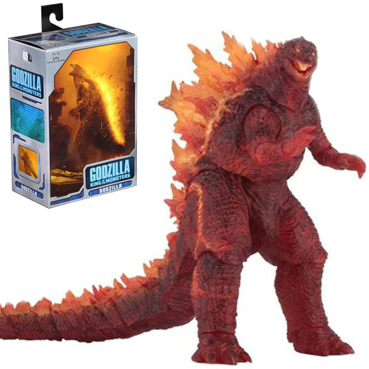 NECA 2019 Phiên bản phim Red Lotus Godzilla Godzilla Quái vật nổ hạt nhân Mô hình di chuyển được