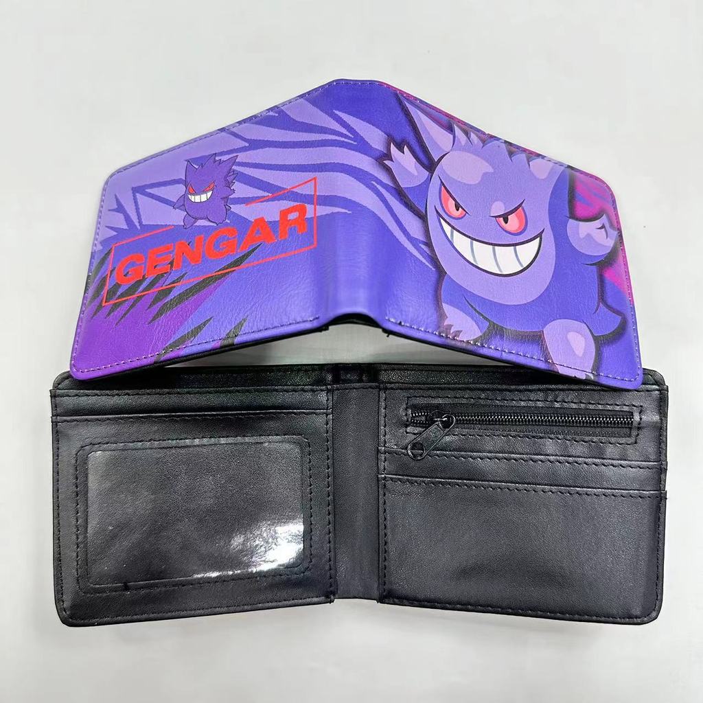 Ví đựng tiền xu 6HA8 Ví PU Pokémon Gengar Ibe Kabi Beast Ví