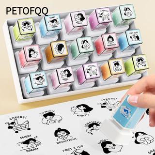 Con dấu tài khoản PETOFQQ, Hộp niêm phong hoạt hình không dấu vết, Trường học đồ chơi thủ công DIY