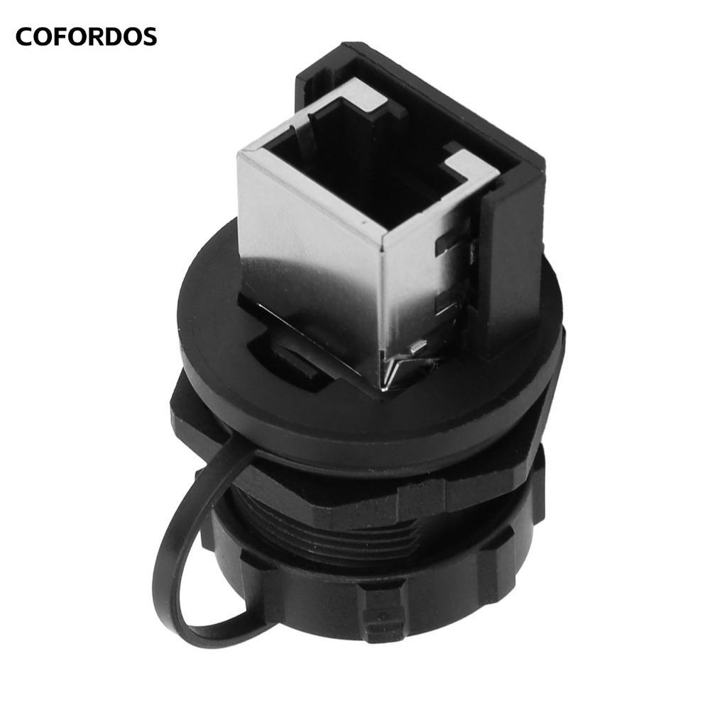 Bộ chuyển đổi RJ45 2 CÁI COFORDOS, Đầu nối RJ45 chống nước IP67, RJ45-180 bền° Môi trường khắc nghiệ