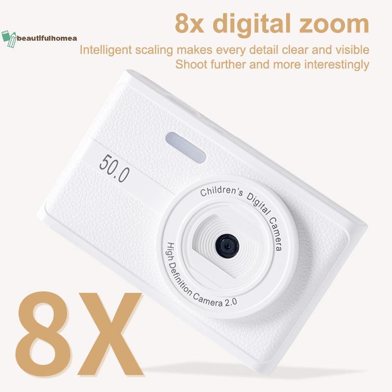 Camera kỹ thuật số BeautifulHomeA 4K CCD 50MP Du lịch Selfie Camara Autofocus 8X Zoom Entry-Level Ki