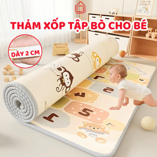 Thảm Xốp Dày Dặn 2 CM Cho Trẻ Em Tập Bò, Ngồi Chơi Eli Chống Thấm Nước, Chống Trơn Trượt