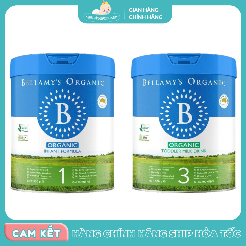 (CÓ QUÀ) Sữa Bellamy's Organic Classic 8HMO - Sữa Bellamy Úc Chứa 8 Loại HMO - Hỗ Trợ Hệ Miễn Dịch -
