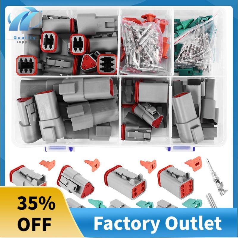 140 Cái Deutsch DT Series Bộ Đầu Nối Dây Chống Thấm Nước DT06-2 / 3 / 4 / 6S DT04-2 / 3 / 4 / 6P Ô T