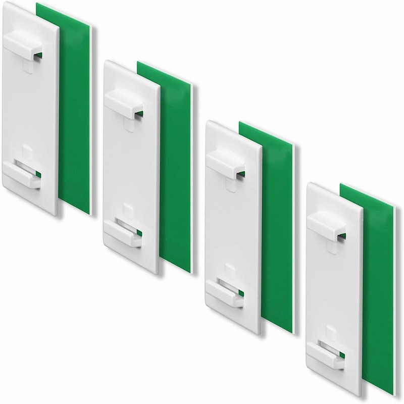 Gấp Rèm Móng Tay Giá Đỡ Móc Xanh Dính Cố Định Móc Xếp Ly Màn Louver Rèm Móc Cài Đặt Khóa GOQK