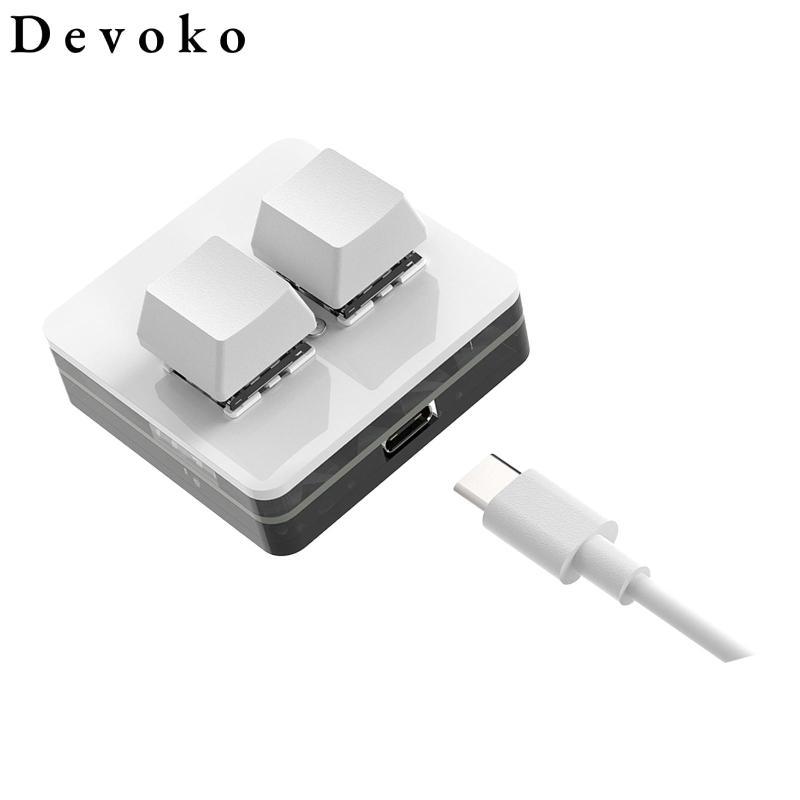 2 Phím Copy Paste Bàn Phím Loại C 2 Phím Bàn Phím Mini Cho Âm Thanh Chơi Game Macro