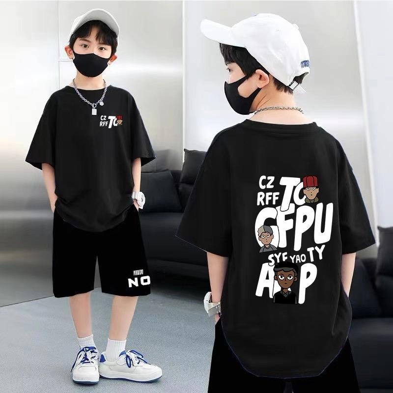 mới T-shirt cotton T-shirt, ngắn trẻ em, Áo nam