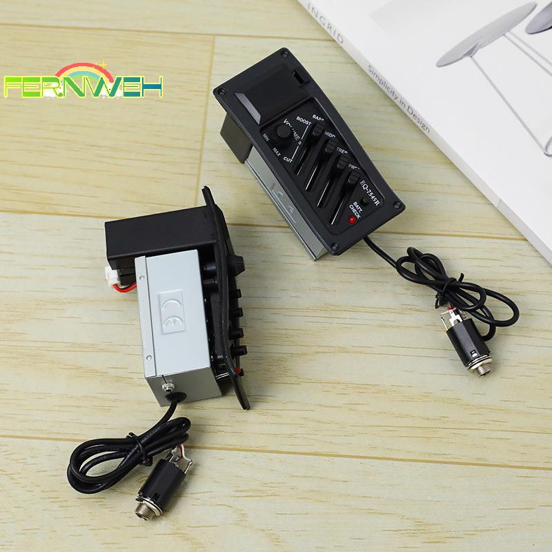 [Fernweh] Guitar Piup Acoustic Guitar EQ Piezo Piup Acoustic Guitar Piup Preamp Amplifier Bộ chỉnh â