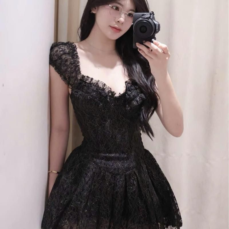 Đầm Ren Trễ Vai Tay Cúp Sò “Dáng Ngắn” Xoè Màu Pastel Phong Cách Nữ Tính, Tiểu Thư, Du Lịch Hè Kieupham.shop | BigBuy360 - bigbuy360.vn