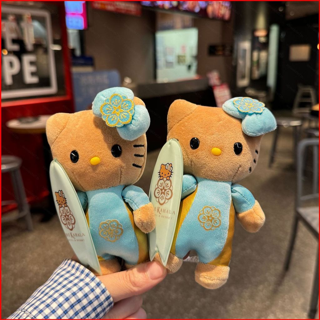 SY Sanrio Hello kitty Plushie Hawaii Da Đậm Ván Trượt Sang Trọng Túi Búp Bê Quyến Rũ