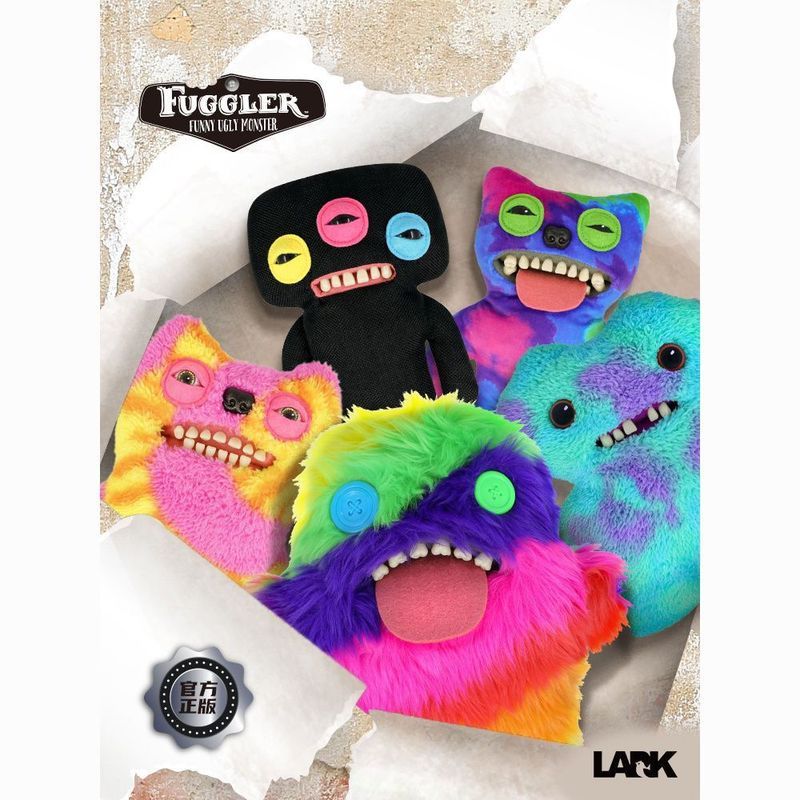 Fuggler Tooth Monster Plush Toy, Funky-Toothed Ugly-Cute Monster Doll, Funny Plush, Niche and Adorab