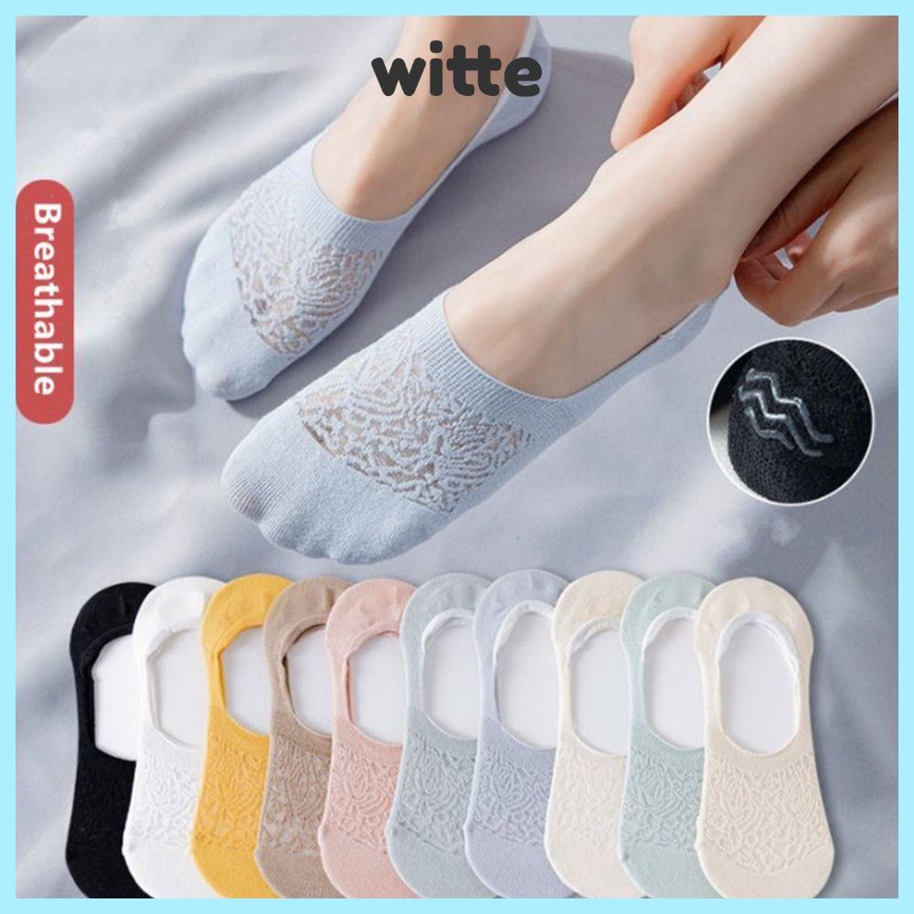 Tất thuyền WITTE silicon mỏng, chống trượt và thoáng khí