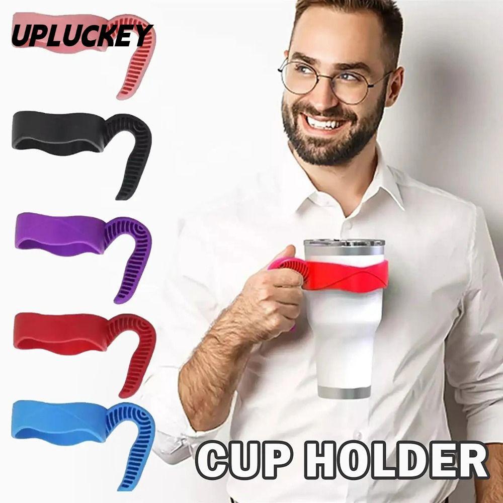 UPLUCKEY 1 Cái Cốc Cốc Cốc Cốc Cốc, Phụ Kiện Bình Nước Uống, Đế Cốc 5 Màu Di Động Cốc Uống Giá Cho Y