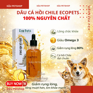 🐟 Dầu Cá Hồi Chile Ecopets Ép Lạnh Cho Chó Mèo – Omega 3 Giúp Bóng Lông, Tăng Đề Kháng, Tốt Tim Mạch