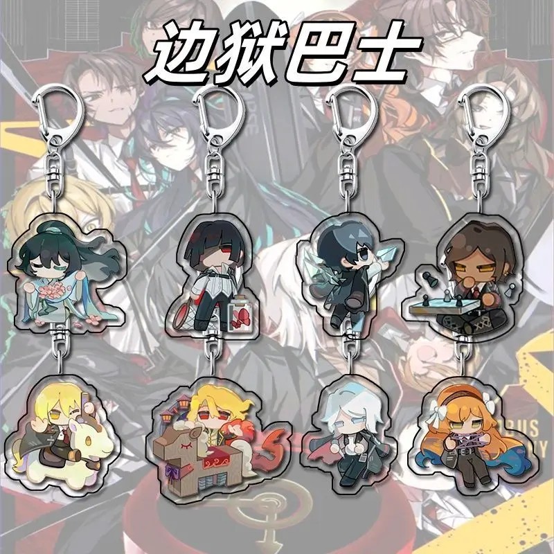 Móc khóa Limbus Company anime mica acrylic chibi Don Quixote Yi Sang Heathcliff Faust Ishmael phụ ki