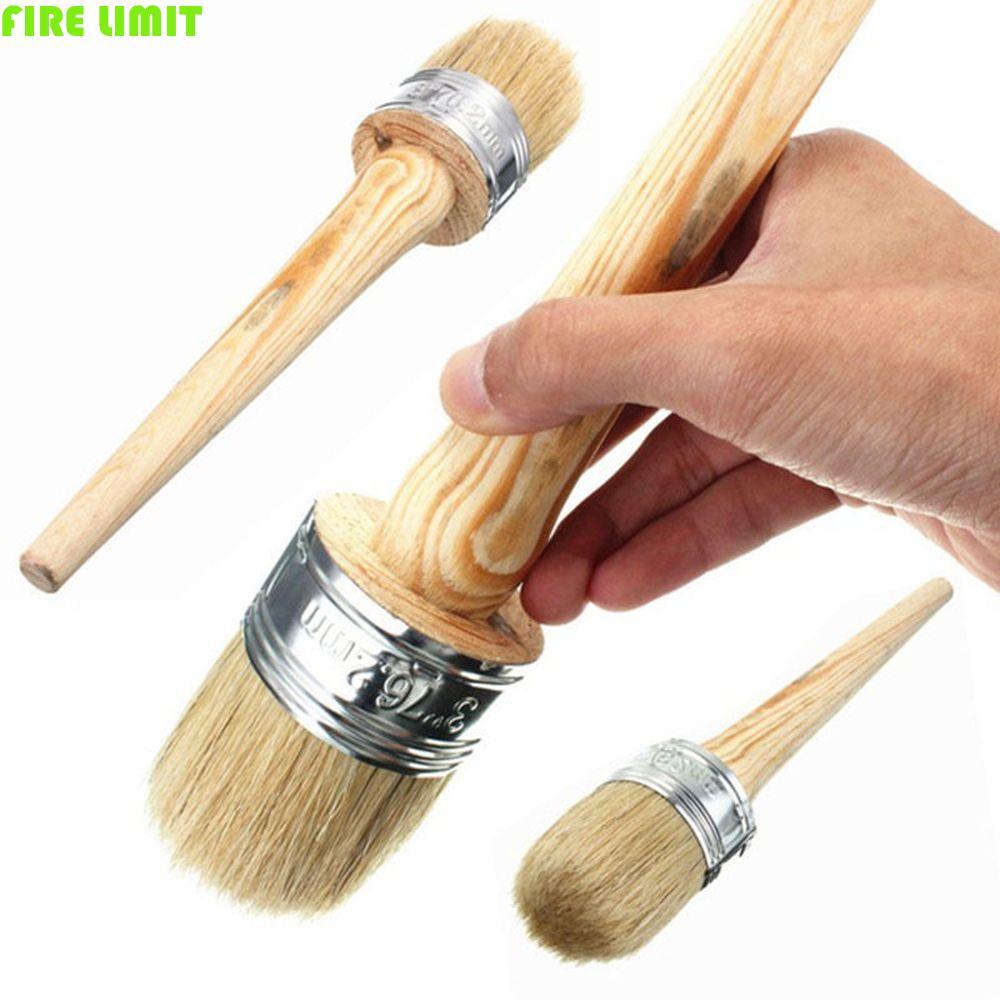 FIRE LIMIT Paint Brush Tools Artist Brush Paint Wax Brush Chất lượng cao 185mm Lông tròn dài