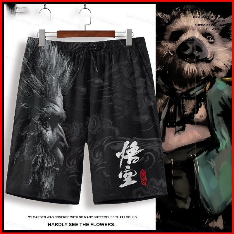 Quần Short Cosplay 3D Zhu Bajie, Vải Dễ Thương, Phù Hợp Mùa Hè