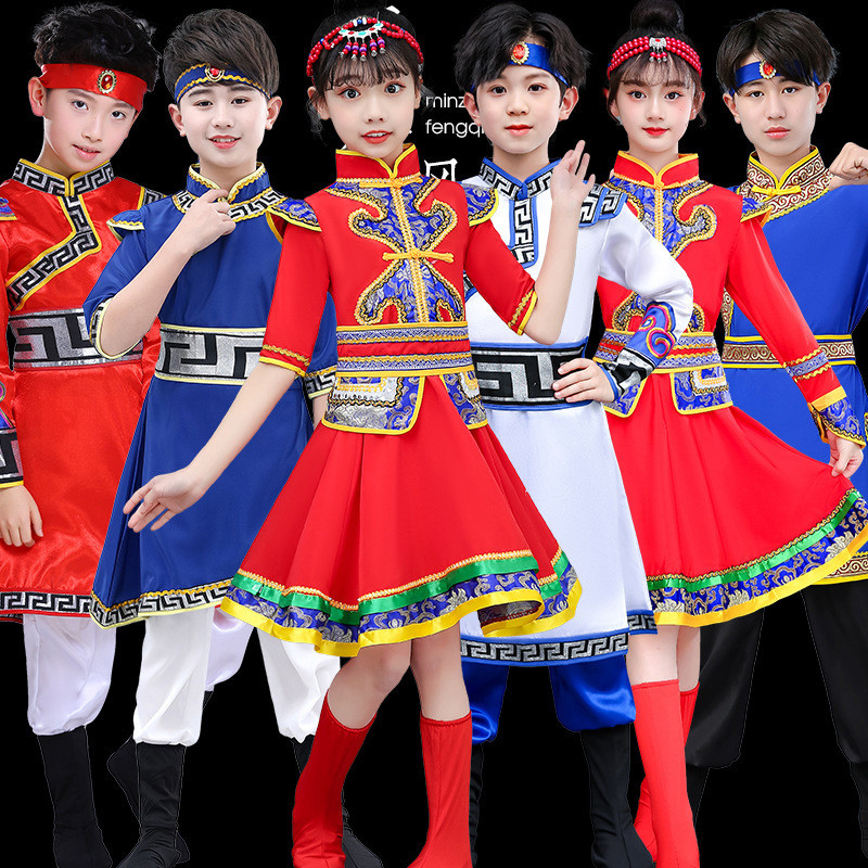 Trang Phục Dân Tộc Trẻ Em Mông Cổ Dân Tộc Thiểu Số Trang Phục Dân Tộc Mông Cổ Trang Phục Khiêu Vũ Tr