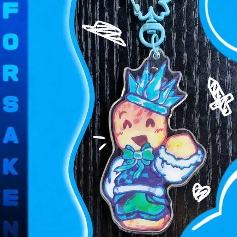 Móc khóa Roblox Forsaken nhân vật Itrapped mica Acrylic trong suốt dễ thương trang trí balo cặp sách