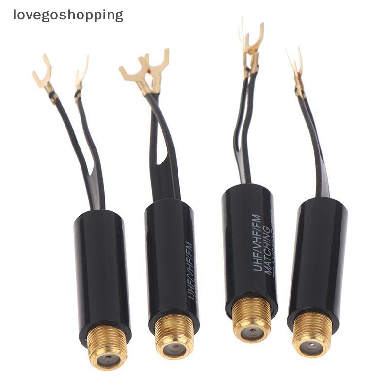 [LGO] 2 / 5 / 10 Cái Chuyển Đổi 75 Ohm Sang 300 Ohm UHF VHF Ăng Ten Chuyển Đổi Biến Áp F Nữ Cho Tivi