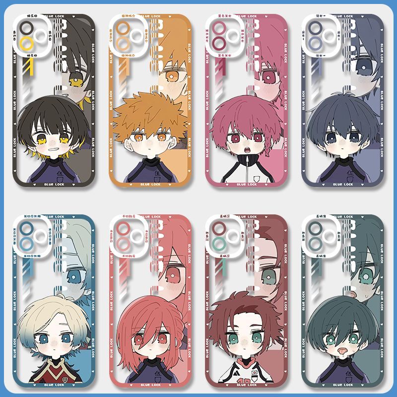 Ốp Lưng Cho iPhone 17 AIR 17 11 15 Pro Max Plus Hoạt Hình Anime BLUE LOCK Mềm Trong Suốt Silicon